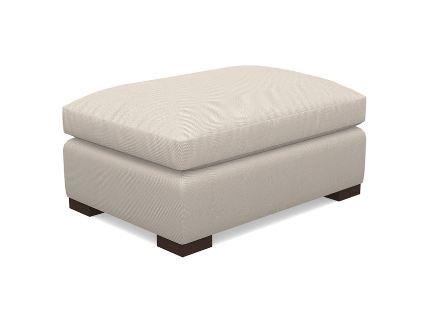 Footstool in Two Tone Plain Biscuit